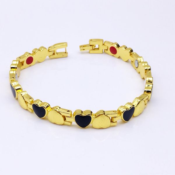 1 pcs trend 8 mm double heart stainless steel magnet madame magnet bracelet not gold bracelet, Black
1 pcs trend 8 mm double heart stainless steel magnet madame magnet bracelet not gold bracelet, Black