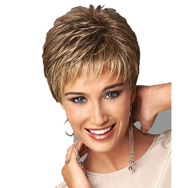 short wig curly wave synthetic hair ombre dark brown blonde wigs side bang wig for women, Black
short wig curly wave synthetic hair ombre dark brown blonde wigs side bang wig for women, Black