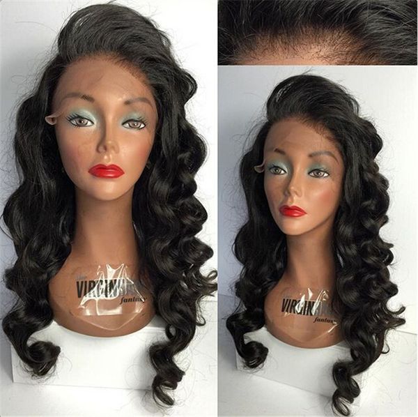 malaysian virgin hair front lace wig loose body wave hair wigs natural look glueless full lace human hair wigs, Black;brown
malaysian virgin hair front lace wig loose body wave hair wigs natural look glueless full lace human hair wigs, Black;brown