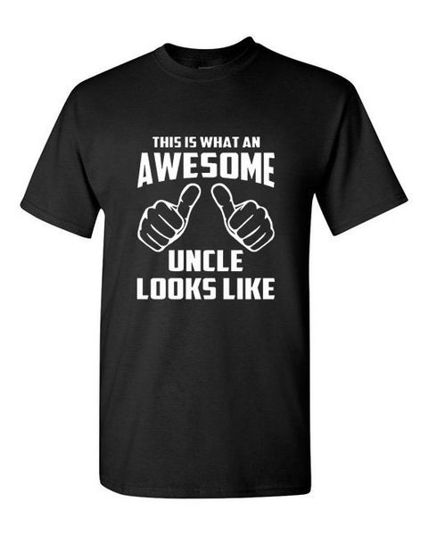 2020 summer style new men's fashion t shirt this is what an awesome uncle looks like funny tee style men printed short sleeve tee, White;black
2020 summer style new men's fashion t shirt this is what an awesome uncle looks like funny tee style men printed short sleeve tee, White;black