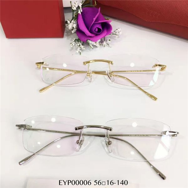 men rimless eyeglasses silver frame 56mm fashion glasses optical frame eyewear new with box, Black
men rimless eyeglasses silver frame 56mm fashion glasses optical frame eyewear new with box, Black