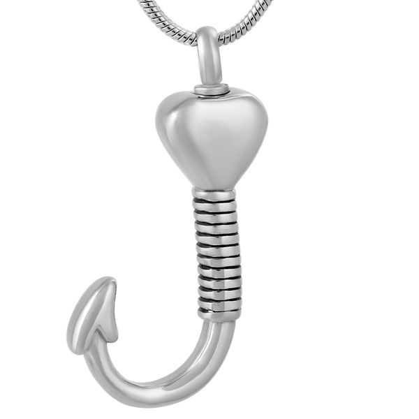 lkj9779 selling fish hook design cremation ashes holder keepsake funeral urn memorial necklace jewelry pendants and charms, Silver
lkj9779 selling fish hook design cremation ashes holder keepsake funeral urn memorial necklace jewelry pendants and charms, Silver