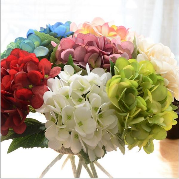 34cm artificial hydrangea flower head fake silk single real touch hydrangeas for wedding centerpieces home party decorative flowers
34cm artificial hydrangea flower head fake silk single real touch hydrangeas for wedding centerpieces home party decorative flowers