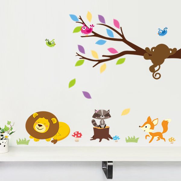 home decoration cartoon monkey forest wall stickers adesivo de parede art decals mural diy wallpaper removable room decal
home decoration cartoon monkey forest wall stickers adesivo de parede art decals mural diy wallpaper removable room decal