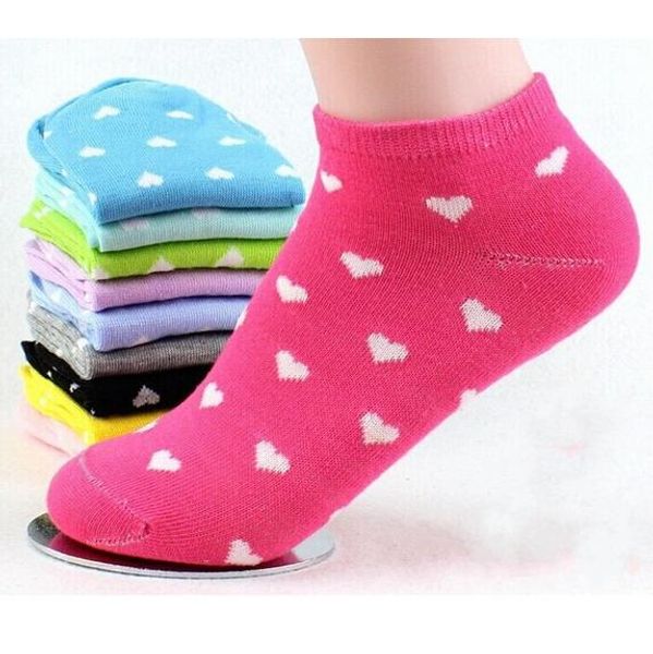 women's socks ankle boat short solid dot heart lovely candy slippers 3856, Black;white 
women's socks ankle boat short solid dot heart lovely candy slippers 3856, Black;white