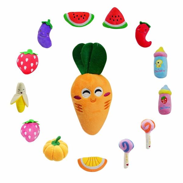 Pet Chew Squeaker Squeaky Plush Sound Fruits Vegetables And Feeding Bottle Dog Toys 14 Designs 10pcs/Lot Free Shipping
Pet Chew Squeaker Squeaky Plush Sound Fruits Vegetables And Feeding Bottle Dog Toys 14 Designs 10pcs/Lot Free Shipping