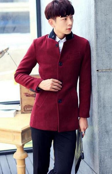 europe and the united states the new boutique han edition men winter fashion collar material trench coat / m-2xl, Black
europe and the united states the new boutique han edition men winter fashion collar material trench coat / m-2xl, Black
