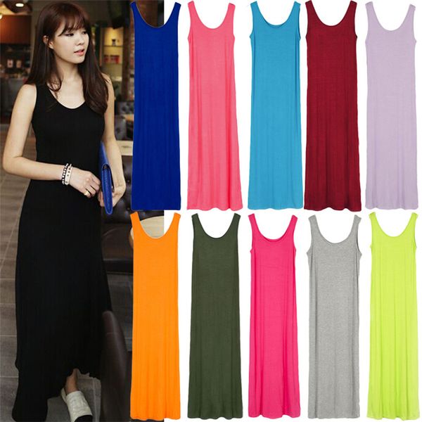 stylish women vest tank maxi dress stretchy casual summer long dresses sleeveless backless lady dress clothing bab41, Black;gray
stylish women vest tank maxi dress stretchy casual summer long dresses sleeveless backless lady dress clothing bab41, Black;gray
