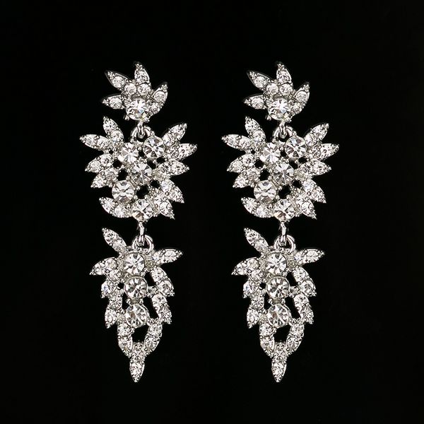 Big long crystal drop earrings for women vintage flower silver plated bride Earrings wedding Jewelry accessories #E230
Big long crystal drop earrings for women vintage flower silver plated bride Earrings wedding Jewelry accessories #E230