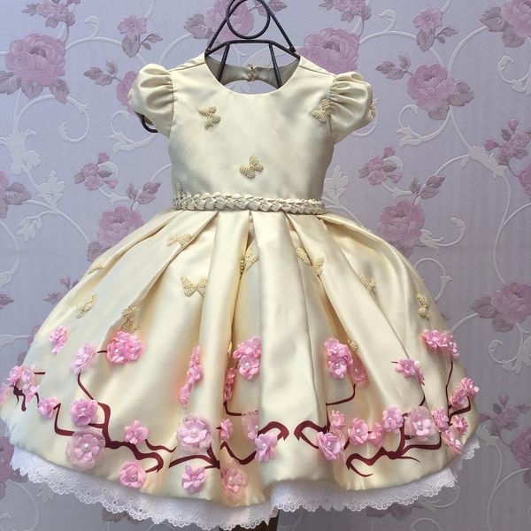 classy pearls ball gown flower girl dresses for weddings 3d appliques little girls pageant dress satin short sleeves first communion gowns, White;blue
classy pearls ball gown flower girl dresses for weddings 3d appliques little girls pageant dress satin short sleeves first communion gowns, White;blue