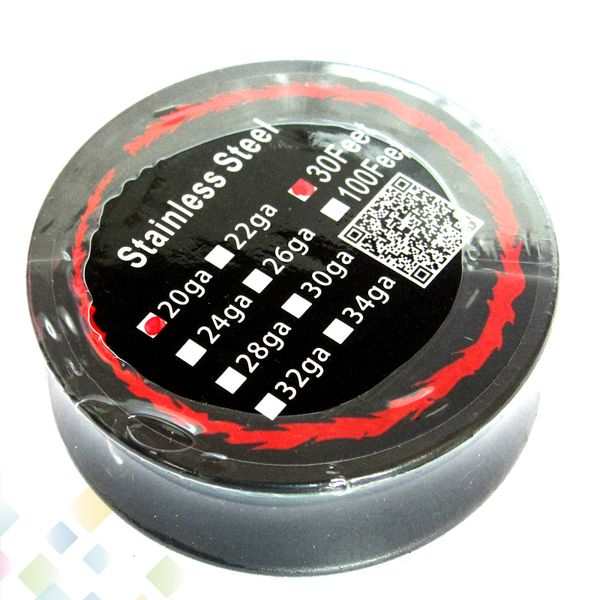 Newest Stainless Steel Wire Wire Resistance Wire 30 Feet Spool 20 22 24 26 28 30 Gauge fit DIY Atomizer DHL Free
Newest Stainless Steel Wire Wire Resistance Wire 30 Feet Spool 20 22 24 26 28 30 Gauge fit DIY Atomizer DHL Free