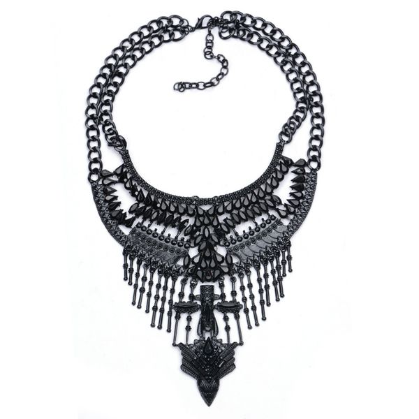 New Hot Choker Statement Necklaces Gold Color Tassel Pendant Collier Femme Gem Choker Big Vintage Maxi Chunky Necklace Wholesale
New Hot Choker Statement Necklaces Gold Color Tassel Pendant Collier Femme Gem Choker Big Vintage Maxi Chunky Necklace Wholesale