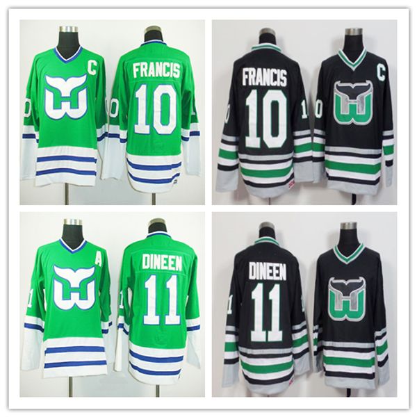 Ice Hockey Hartford Whalers Jersey #1 Mike Liut 10 Ron Francis 11 Kevin Dineen 16 Patrick Verbeek Team Green Color Black Stitched
Ice Hockey Hartford Whalers Jersey #1 Mike Liut 10 Ron Francis 11 Kevin Dineen 16 Patrick Verbeek Team Green Color Black Stitched