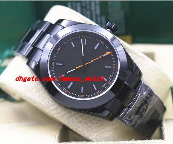 luxury wristwatch stainless steel 40mm pvd 116400 black dial mechanical watch men watches, Slivery;brown
luxury wristwatch stainless steel 40mm pvd 116400 black dial mechanical watch men watches, Slivery;brown