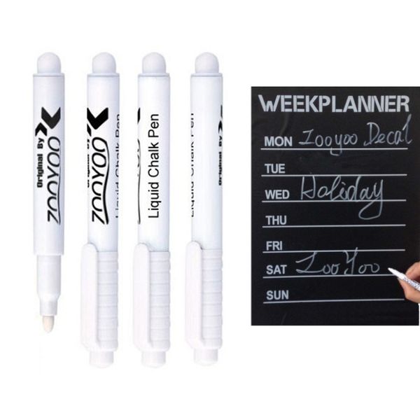 

Wholesale 100 pcs White Liquid Chalk Pen Marker For Glass Windows Chalkboard Blackboard quality first