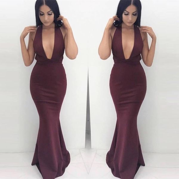 burgundy mermaid prom dresses new plunging v neck backless floor length evening dresses long vintage red carpet gowns party wear, Black;red
burgundy mermaid prom dresses new plunging v neck backless floor length evening dresses long vintage red carpet gowns party wear, Black;red