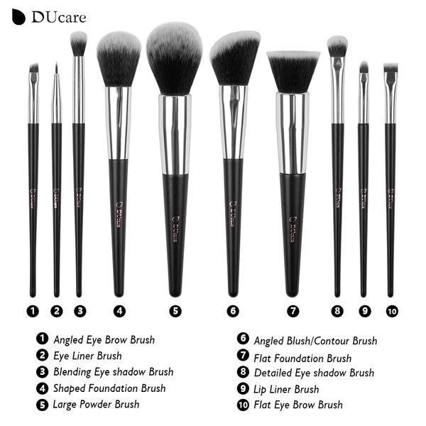 beauty cosmetics foundation blending blush make up brush tool kit set ducare 10pcs/set makeup brushes
beauty cosmetics foundation blending blush make up brush tool kit set ducare 10pcs/set makeup brushes