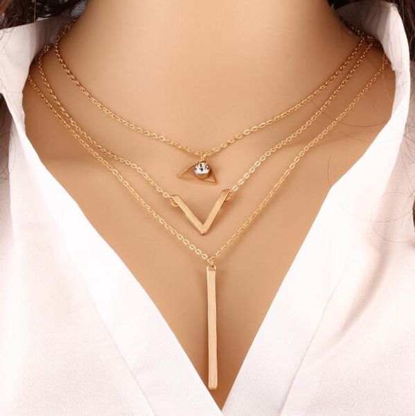 gift fashion crystal sequins necklace temperament trend multi - layer metal pendant wfn442 (with chain) mix order 20 pieces a lot, Silver
gift fashion crystal sequins necklace temperament trend multi - layer metal pendant wfn442 (with chain) mix order 20 pieces a lot, Silver