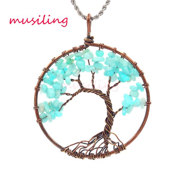 life tree necklace pendants natural stone vintage copper plated geometric round fashion clothing accessories lapis lazuli etc stone jewelry, Silver
life tree necklace pendants natural stone vintage copper plated geometric round fashion clothing accessories lapis lazuli etc stone jewelry, Silver