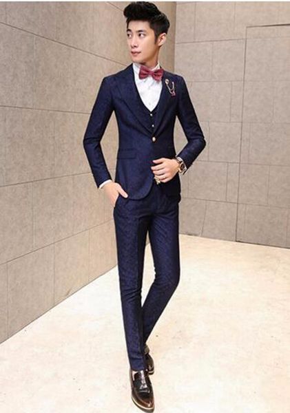 man han edition business leisure fashion the new trend of england boutique personality three-piece married small jackets / m-2xl, White;black
man han edition business leisure fashion the new trend of england boutique personality three-piece married small jackets / m-2xl, White;black