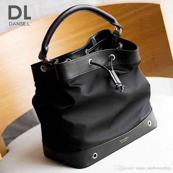 new fashion 2017 women's solid black oxford canvas gennuine leather bucket bag/shoulder bag/handbag
new fashion 2017 women's solid black oxford canvas gennuine leather bucket bag/shoulder bag/handbag