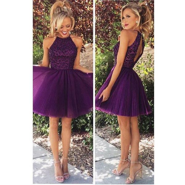 Short purple cocktail dre e 2017 beaded tulle pecial occa ion party dre for girl a line homecoming gown 
Short purple cocktail dre e 2017 beaded tulle pecial occa ion party dre for girl a line homecoming gown