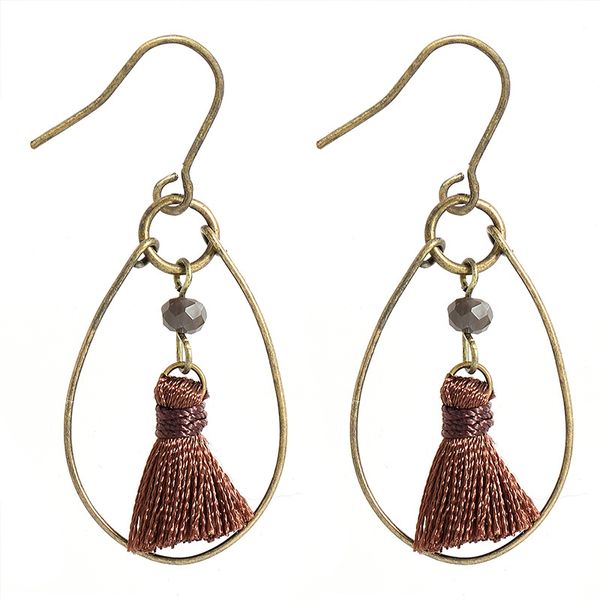 handmade europe usa foreign trade contracted diy handmade circle earrings female tassel pendant earrings ear hook ear clip
handmade europe usa foreign trade contracted diy handmade circle earrings female tassel pendant earrings ear hook ear clip