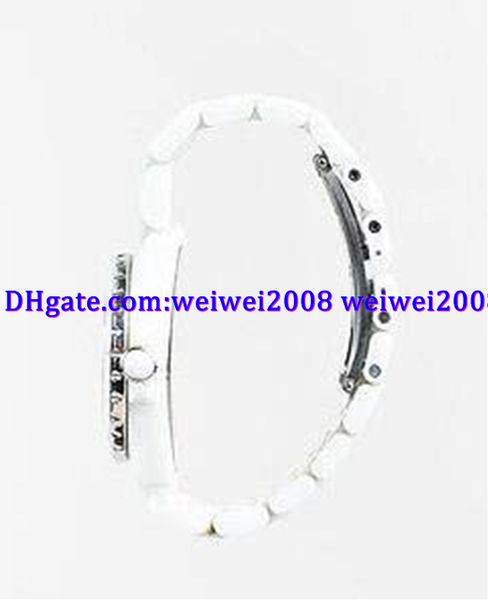 luxury watch white ceramic stainless steel 33 mm watch, Slivery;brown 
luxury watch white ceramic stainless steel 33 mm watch, Slivery;brown