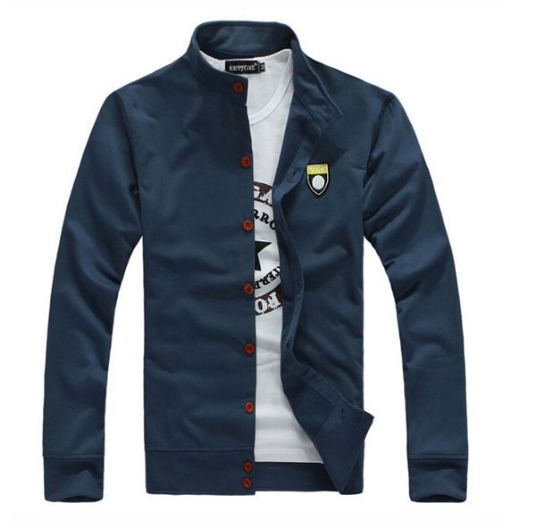 wholesale- tfgs men's boutique leisure pure cotton sweatshirts male fall leisure coat men labeling casual jackets, Black;brown
wholesale- tfgs men's boutique leisure pure cotton sweatshirts male fall leisure coat men labeling casual jackets, Black;brown