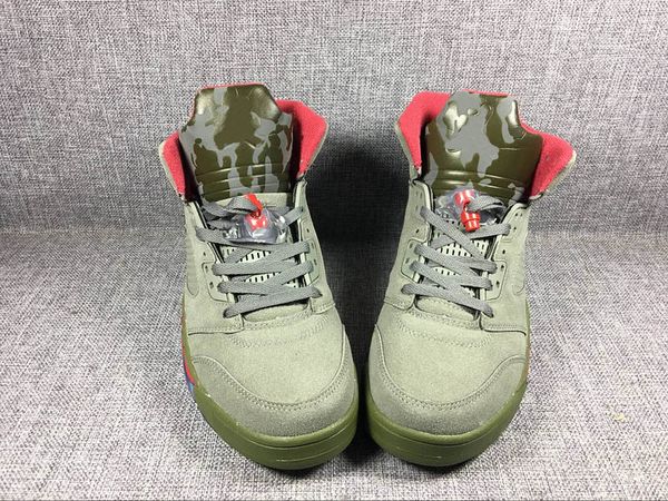 2018 mens 5 v basketball shoes camo green camouflage trophy room 5s v fashion sport training sneakers with box, White;red
2018 mens 5 v basketball shoes camo green camouflage trophy room 5s v fashion sport training sneakers with box, White;red