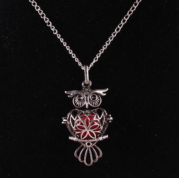 retro owl necklace sliver hollow necklace sponge aromatherapy diffuser necklace women pendants with 2pcs refill pads b377q, Silver
retro owl necklace sliver hollow necklace sponge aromatherapy diffuser necklace women pendants with 2pcs refill pads b377q, Silver