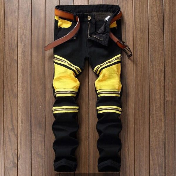 stitching brand fit neue ankunft jeans jeans zipper decorative male stretch desgin slim mode male denim ripped marke hvels, Black
stitching brand fit neue ankunft jeans jeans zipper decorative male stretch desgin slim mode male denim ripped marke hvels, Black