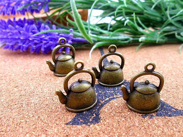 45pcs 20*17*10mm 3d kettle charms teapot tibetan bronze diy retro jewelry bracelet necklace charms pendant, Bronze;silver
45pcs 20*17*10mm 3d kettle charms teapot tibetan bronze diy retro jewelry bracelet necklace charms pendant, Bronze;silver