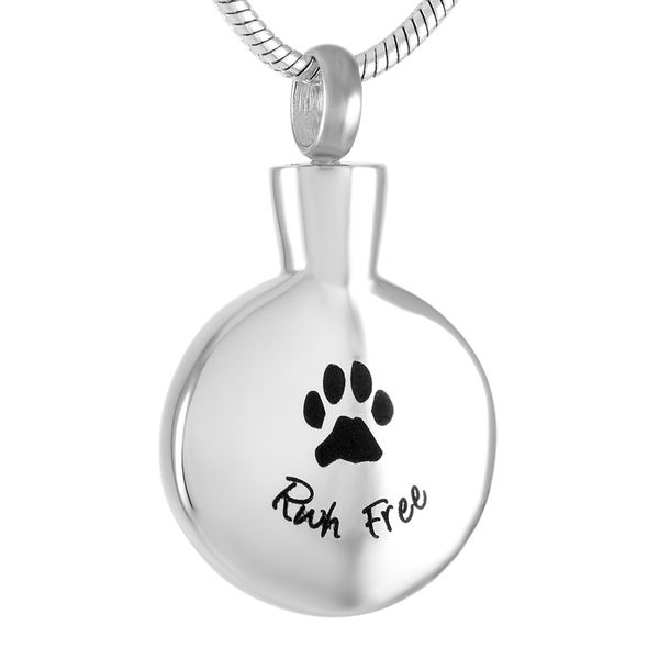 ijd9425 paw print round stainless steel cremation pendant necklace pet funeral casket ashes keepsake urn necklace, Silver
ijd9425 paw print round stainless steel cremation pendant necklace pet funeral casket ashes keepsake urn necklace, Silver