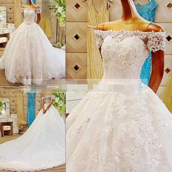 luxurious real pictures ball gown wedding dresses 2017 glitz lace appliques princess wedding gowns off the shoulder bridal gowns, White
luxurious real pictures ball gown wedding dresses 2017 glitz lace appliques princess wedding gowns off the shoulder bridal gowns, White