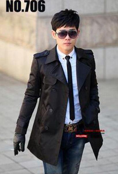 han edition joker business men in the spring and autumn the new style boutique long windbreaker cloth coat / s-3xl, Black
han edition joker business men in the spring and autumn the new style boutique long windbreaker cloth coat / s-3xl, Black
