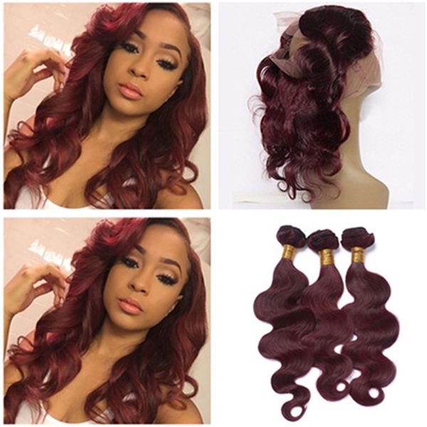 wine red 360 кружева фронтальная закрытие предварительно сорвал с weave объемная волна # 99j бордовый вино бразильский пучок человеческих во, Black;brown
wine red 360 кружева фронтальная закрытие предварительно сорвал с weave объемная волна # 99j бордовый вино бразильский пучок человеческих во, Black;brown