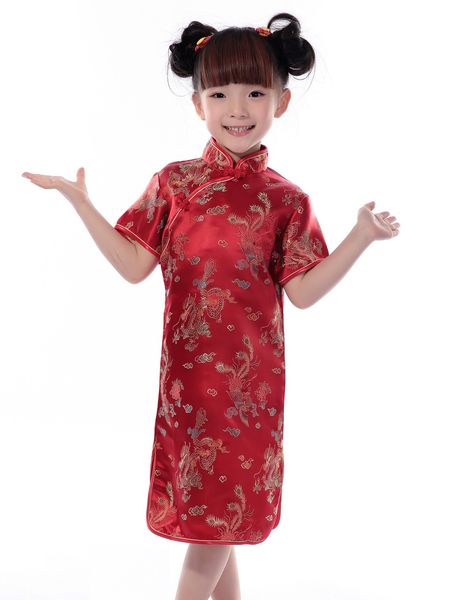 

Шанхай история новорожденных девочек китайский стиль QiPao платье Марка дракон фен