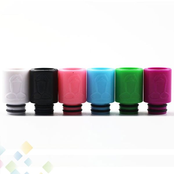 

Best Design Penis Plastic Drip Tips 510 Mouthpiece Wide Bore Drip tip Fit 510 Atomizers TFV8 Baby E Cigarette DHL Free