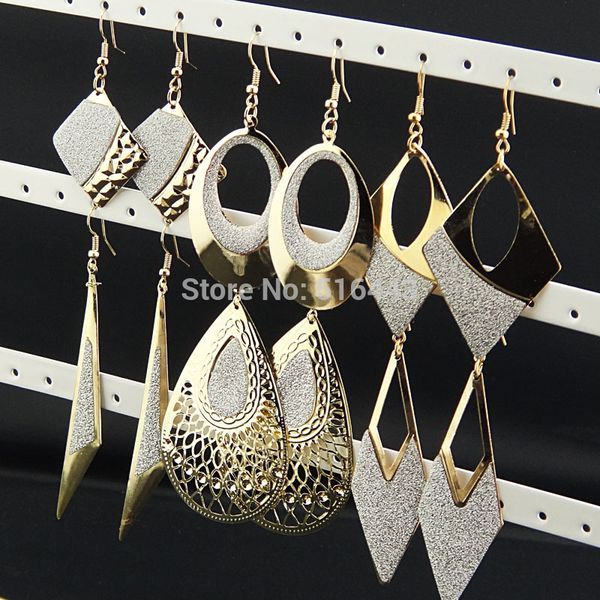 hipping direct sell 2014 new arrival 6pairs mix fashion gold frost rhombus water drop earrings for women wholesale a922-940, Silver
hipping direct sell 2014 new arrival 6pairs mix fashion gold frost rhombus water drop earrings for women wholesale a922-940, Silver