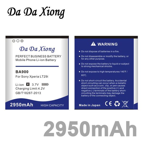 Да да Сюн BA900 2950mAh литий-ионный телефон аккумулятор для Sony Ericsson в Техас LT29i Дж st26i LS36
Да да Сюн BA900 2950mAh литий-ионный телефон аккумулятор для Sony Ericsson в Техас LT29i Дж st26i LS36