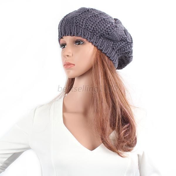 wholesale-ladies women knit crochet hat winter warm baggy beret beanie cap multi-color, Blue;gray
wholesale-ladies women knit crochet hat winter warm baggy beret beanie cap multi-color, Blue;gray