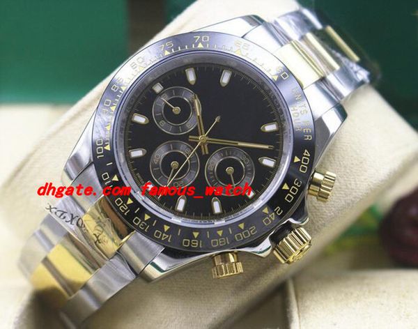 Luxury Wristwatch 116523 Mens Steel & 18K Yellow Gold Black Index Dial 40MM CERAMIC Bezel Black Panda Dial 40MM Mechanical Watches New
Luxury Wristwatch 116523 Mens Steel & 18K Yellow Gold Black Index Dial 40MM CERAMIC Bezel Black Panda Dial 40MM Mechanical Watches New