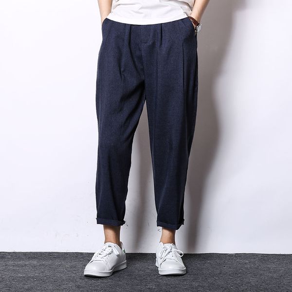 summer cool cotton linen loose casual wide leg pants for man drawstring casual chinses style harem pants new arrival, Black
summer cool cotton linen loose casual wide leg pants for man drawstring casual chinses style harem pants new arrival, Black