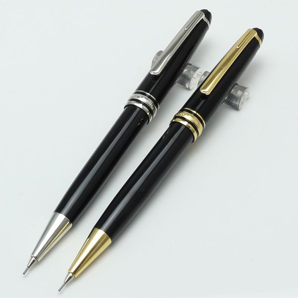 

New High quality 164-MB pen Classique MST mechanical Pencil 0.7mm gold and silver clip pen stationary supplies