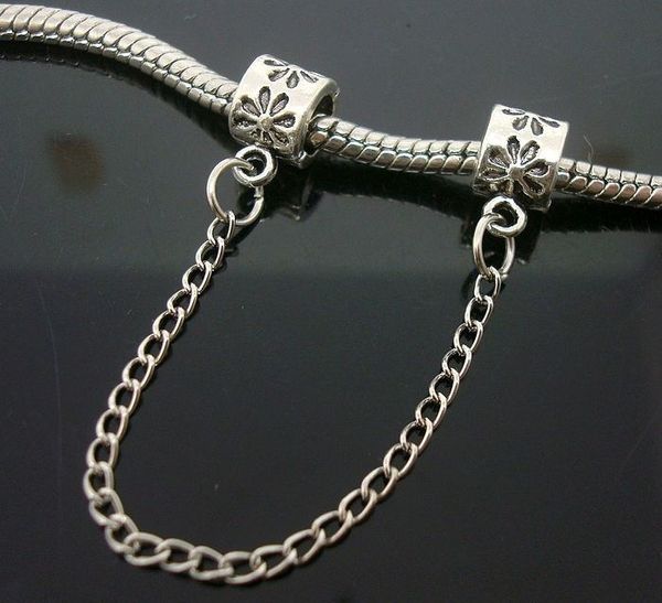 20pcslot silver flowers safety chain charm bead floral stamped for charm bracelet beads for jewelry making low 7846371, Black
20pcslot silver flowers safety chain charm bead floral stamped for charm bracelet beads for jewelry making low 7846371, Black