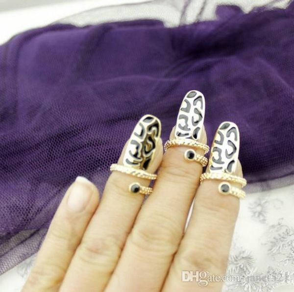 punk personality black design gold tone fingernail rings knuckle finger tip ring night club nail art decoration, Silver
punk personality black design gold tone fingernail rings knuckle finger tip ring night club nail art decoration, Silver