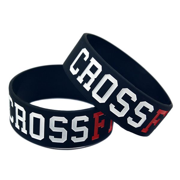 50pcs crossfit silicone rubber bracelet 1 inch wide size black white for sport promotional gift
50pcs crossfit silicone rubber bracelet 1 inch wide size black white for sport promotional gift