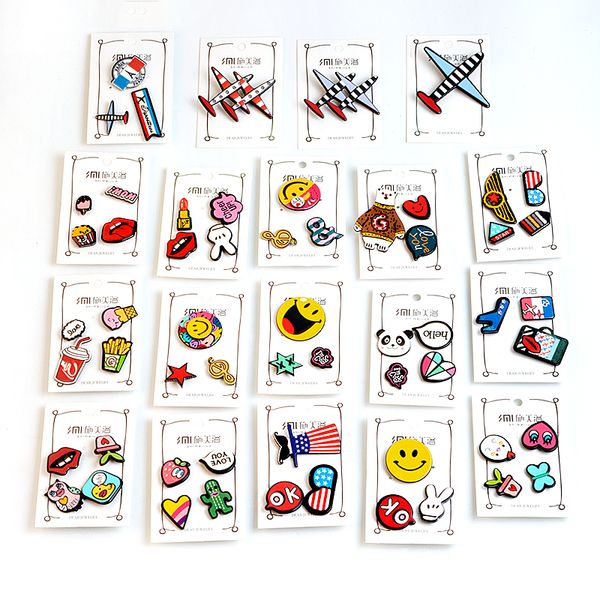 wholesale- fashion cartoon bear panda owl duck chick smile aircraft popcorn star acrylic brooch pins set jacket collar pin badge jewelry, Gray
wholesale- fashion cartoon bear panda owl duck chick smile aircraft popcorn star acrylic brooch pins set jacket collar pin badge jewelry, Gray