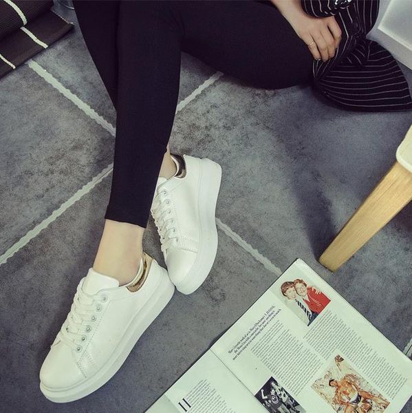 the new spring and summer 2017 white shoe female korean sports shoes casual shoes with thick bottom tide students increased running shoes, Black
the new spring and summer 2017 white shoe female korean sports shoes casual shoes with thick bottom tide students increased running shoes, Black
